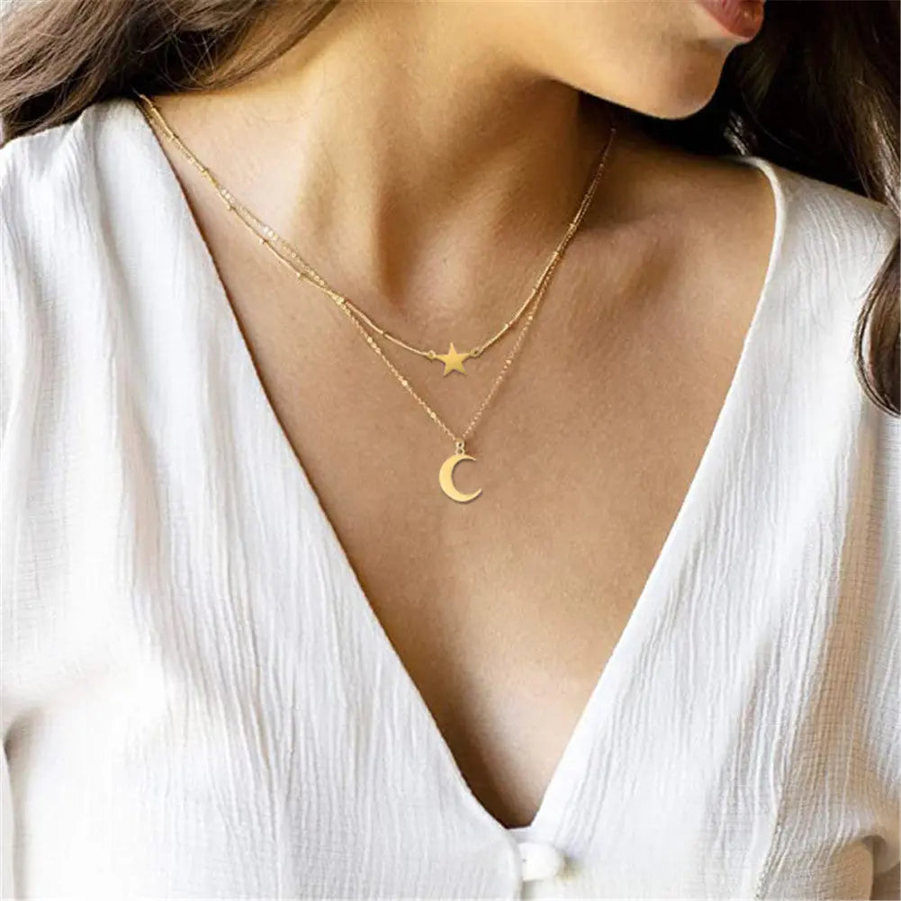 Multilayer Trend Elegant Jewelry Long Snake Chain Crystal - Norellé