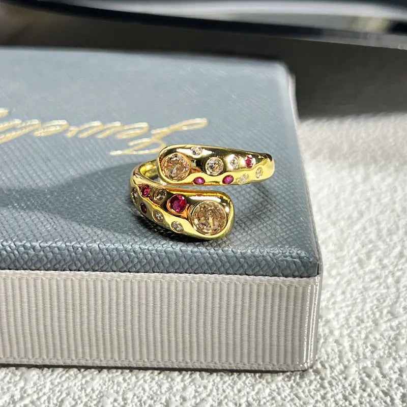 French Rose Zircon Light Luxury High-grade Ring - Norellé