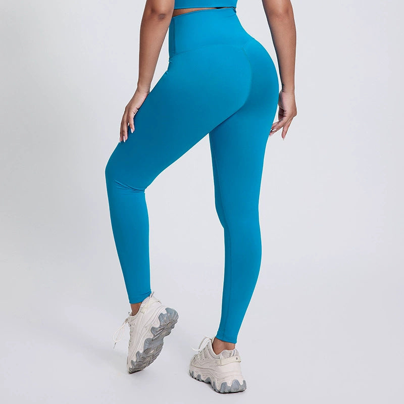 Bright Yoga Pants Outer Wear Nude Feel Hip Lifting - Norellé