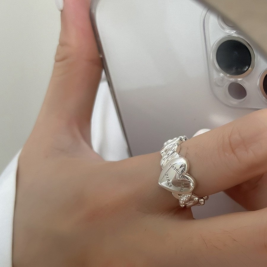 Shiny Geometric Ring Female Fashion Temperament Multi-layer Line Open Ring I - Norellé