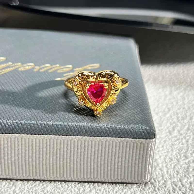 French Rose Zircon Light Luxury High-grade Ring - Norellé