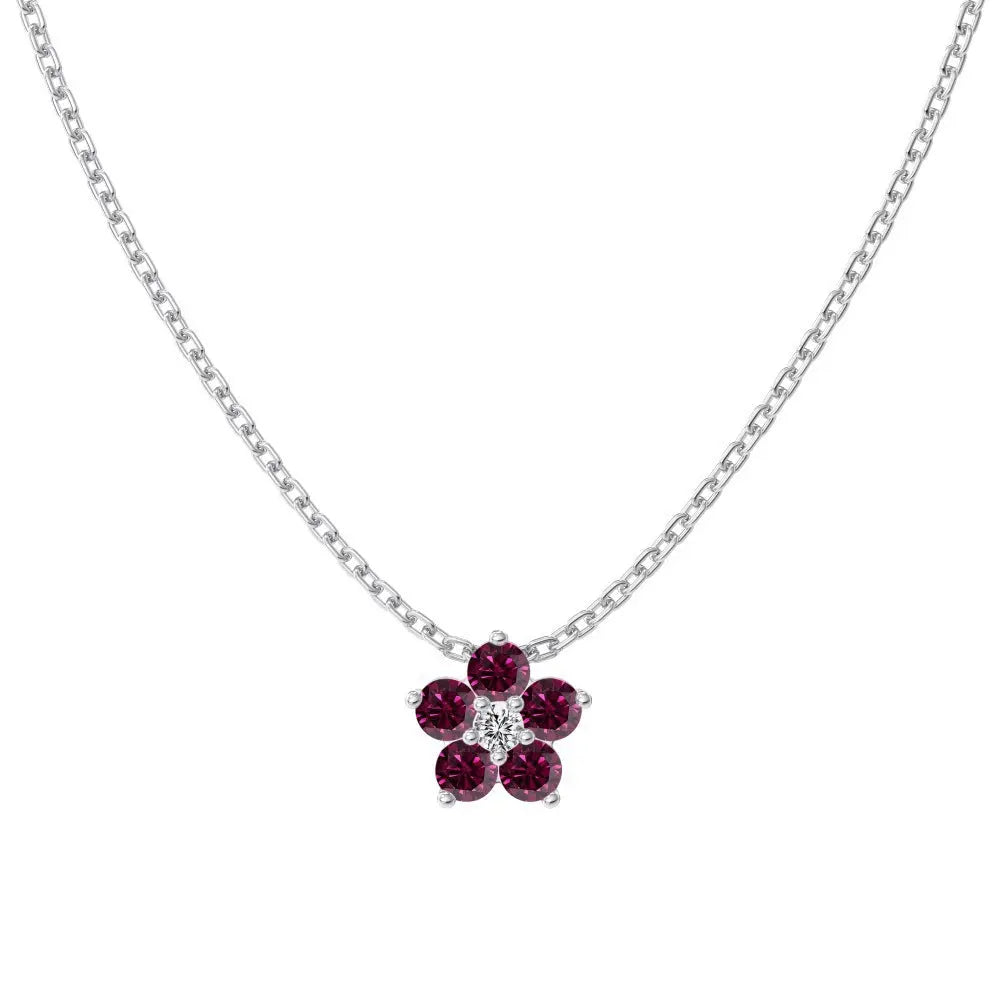 S925 Sterling Silver Necklace Women's Advanced Oval Water Foam 8A Heart-shaped Zircon Flower Horse Eye Clavicle Chain - Norellé