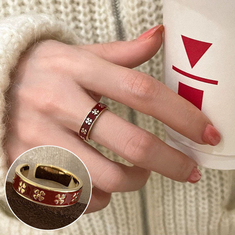 Shiny Geometric Ring Female Fashion Temperament Multi-layer Line Open Ring I - Norellé
