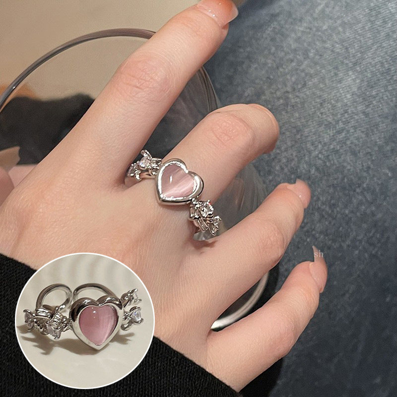 Shiny Geometric Ring Female Fashion Temperament Multi-layer Line Open Ring I - Norellé