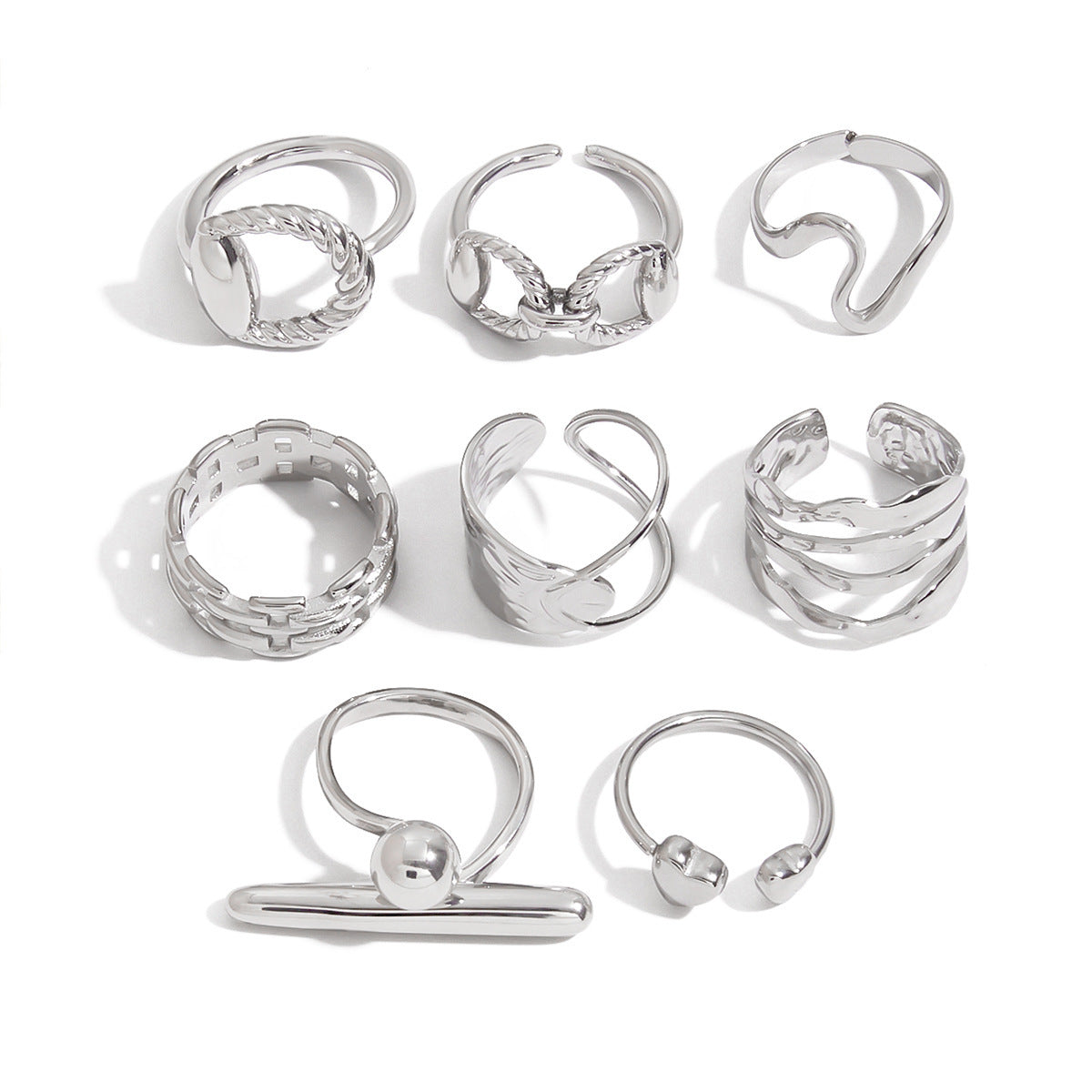 Steel Ring Titanium Steel No Fading - Norellé