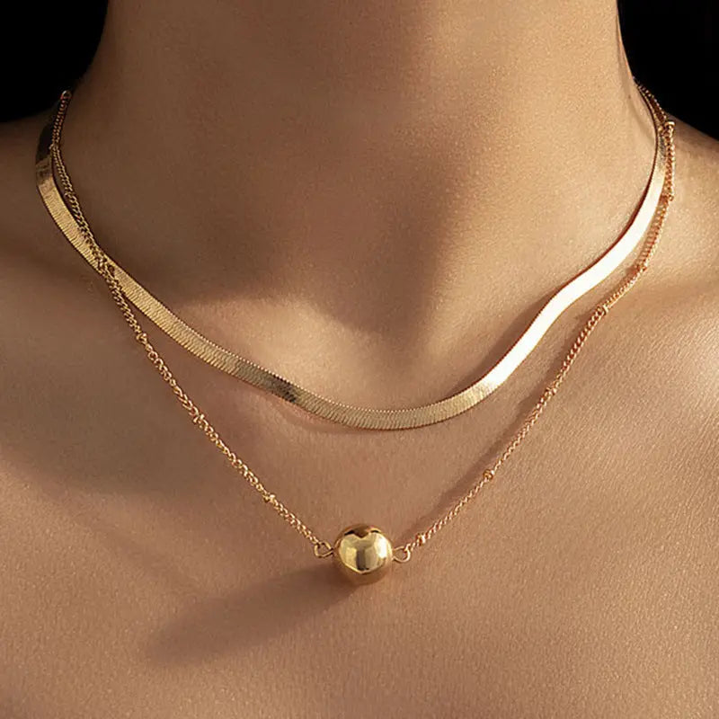 Multilayer Trend Elegant Jewelry Long Snake Chain Crystal - Norellé