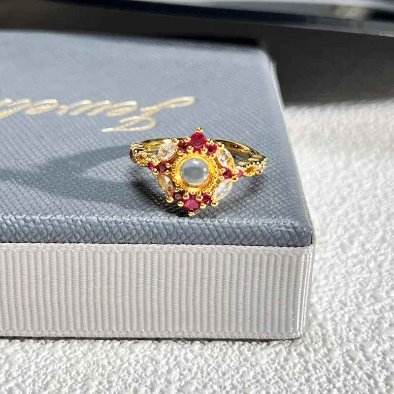 French Rose Zircon Light Luxury High-grade Ring - Norellé