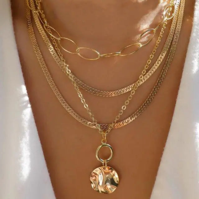 Multilayer Trend Elegant Jewelry Long Snake Chain Crystal - Norellé