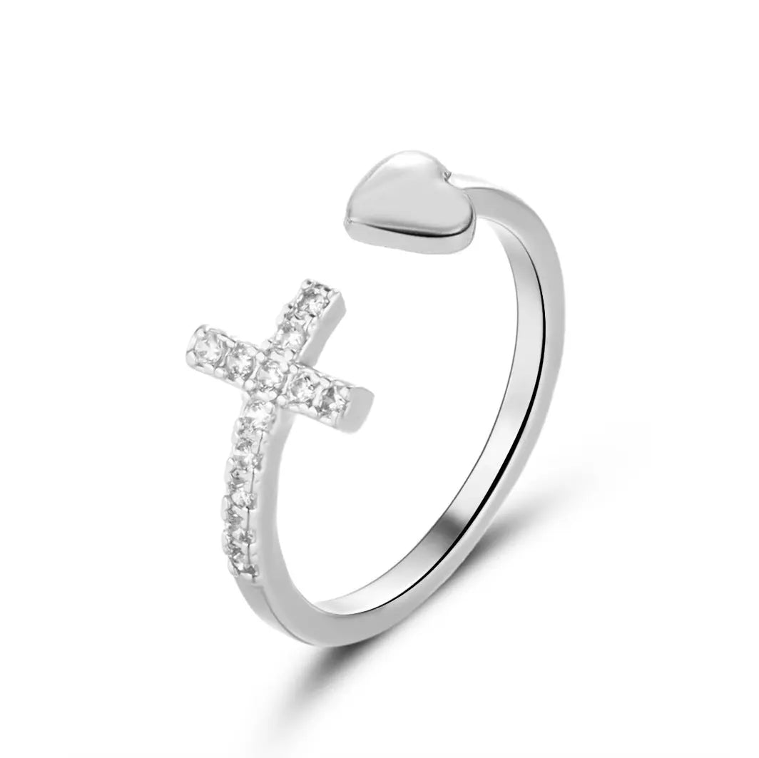 Diamond Oil-spot Glaze Flowers Ring - Norellé