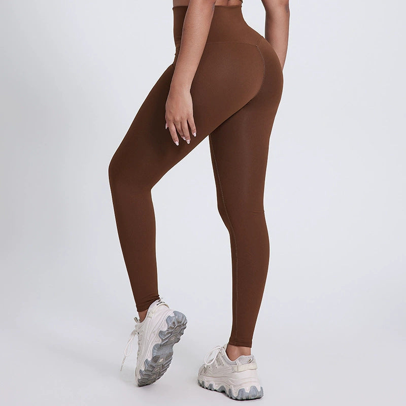 Bright Yoga Pants Outer Wear Nude Feel Hip Lifting - Norellé