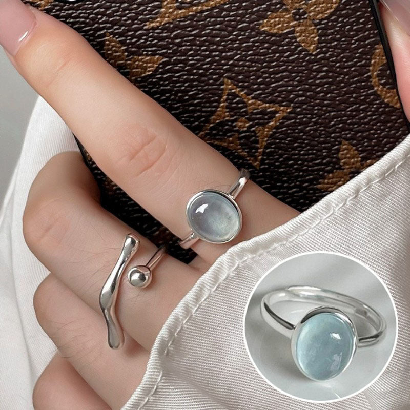 Shiny Geometric Ring Female Fashion Temperament Multi-layer Line Open Ring I - Norellé