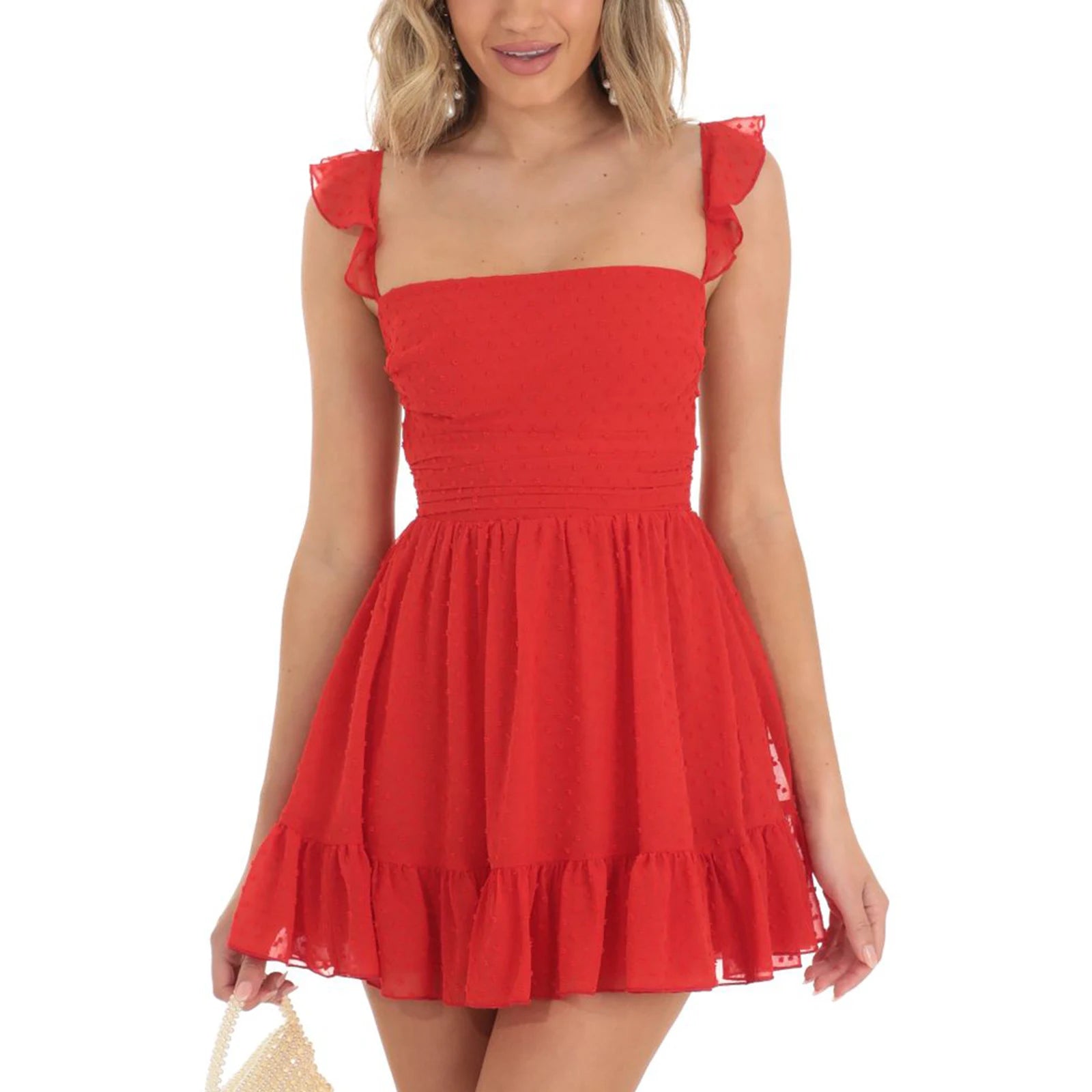 Elegant Women Summer Lace Floral Patchwork Corset Mini Dress - Norellé