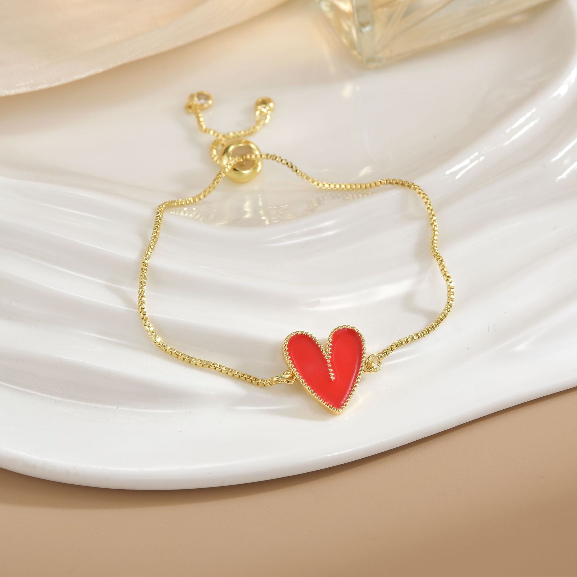 Simple Rotatable Flower Color-preserving Pure Copper Gold-plated Bracelet - Norellé