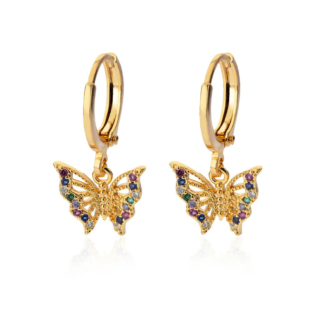 Diamond Butterfly Titanium Steel Ear Clip Women's Light Luxury Accessories - Norellé