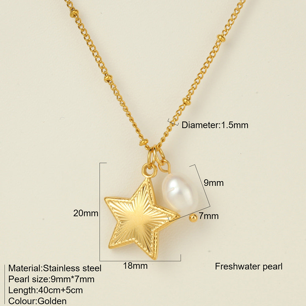 Titanium Steel Conch Turtle Shell Retro Easy Matching Necklace - Norellé