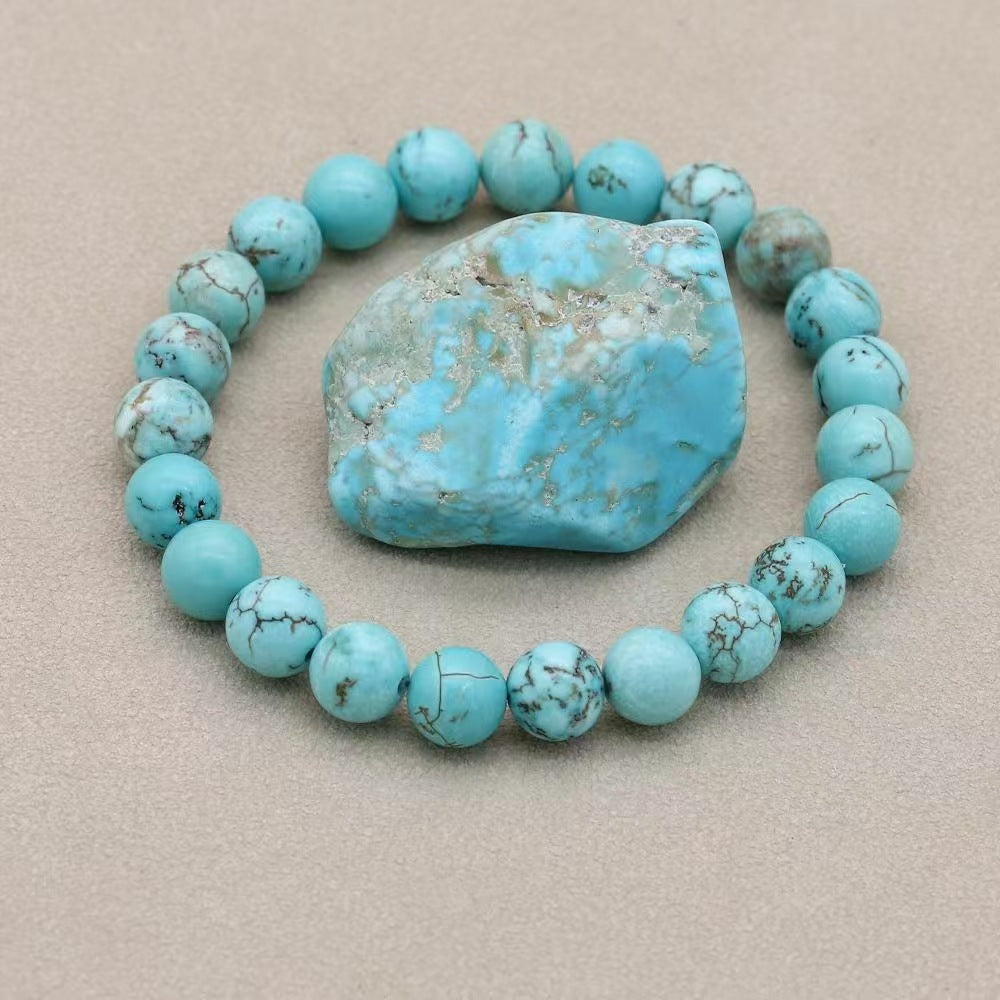 Rose Stone Agate Mixed Colorful Beads Bracelet - Norellé