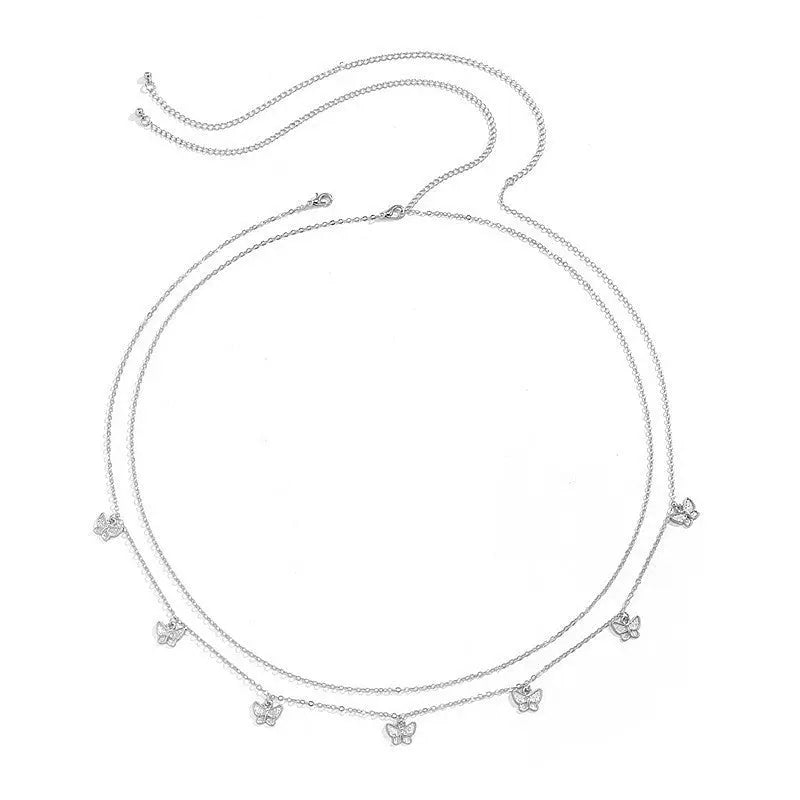 Women's Fashion Round Beads Chain Double-layer Waist Chain - Norellé