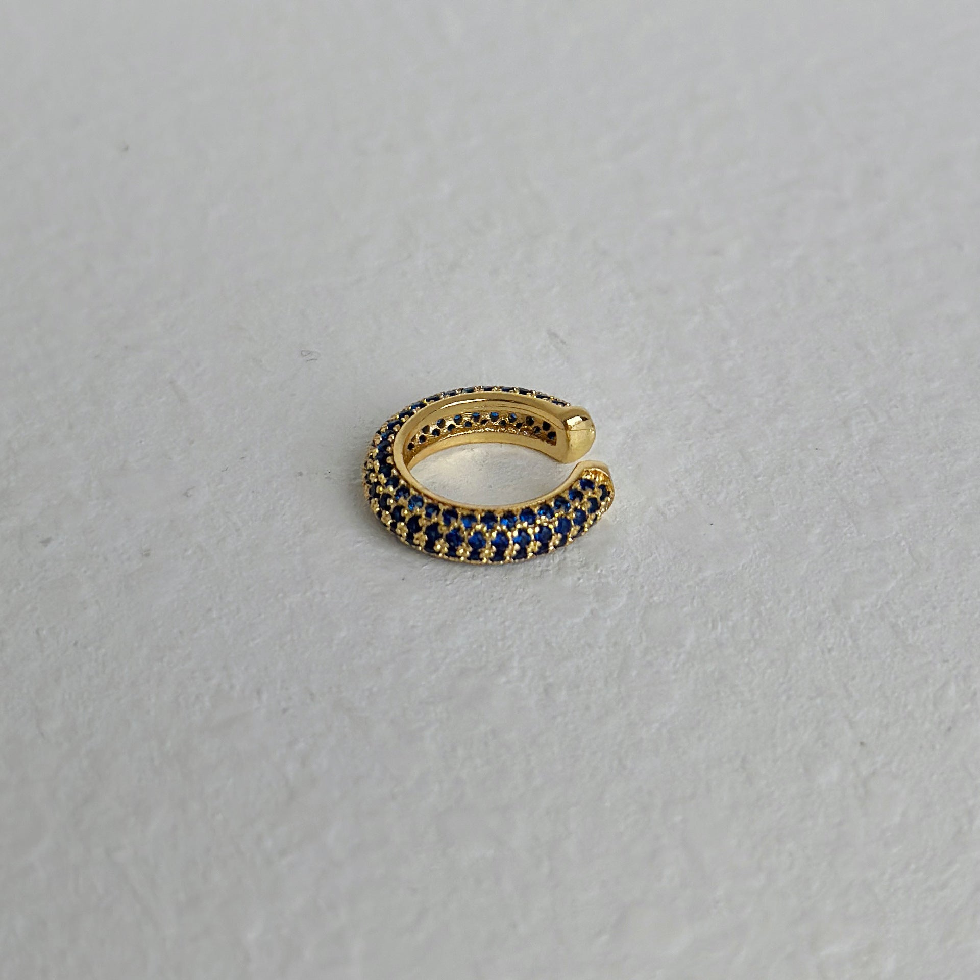 Retro Simple Full Rhinestone Zircon Ear Clip Earrings - Norellé