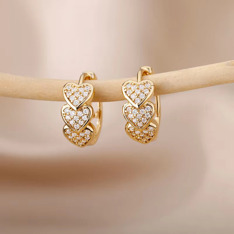 Diamond Butterfly Titanium Steel Ear Clip Women's Light Luxury Accessories - Norellé