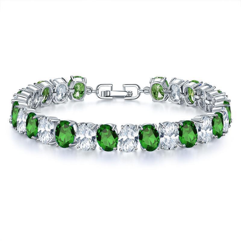 Copper Plating Inlaid Zircon Bracelet Natural Simple Women's - Norellé