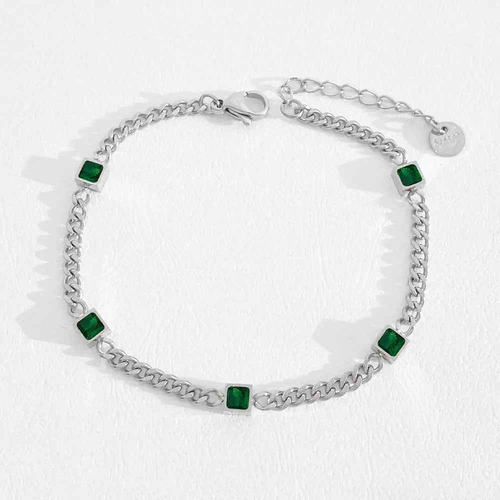 Fashion Stainless Steel Electroplated Small Golden Beads Multi-layer Twin Bracelet - Norellé