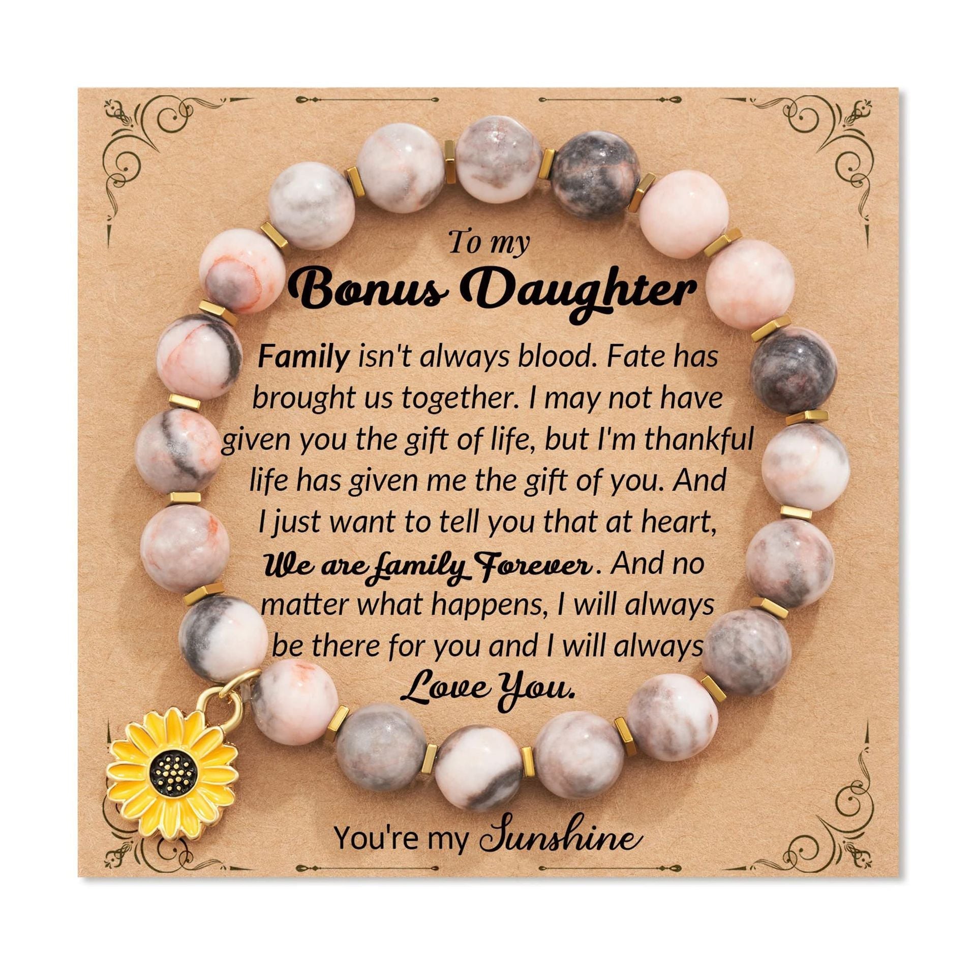 Zebra Sunflower Bracelet Natural Stone Bracelet - Norellé