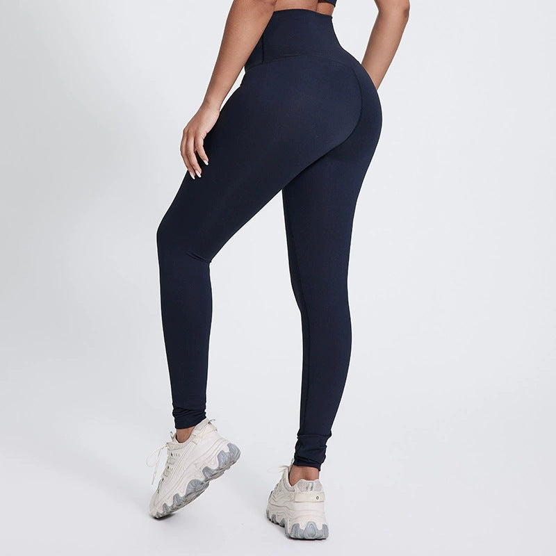 Bright Yoga Pants Outer Wear Nude Feel Hip Lifting - Norellé