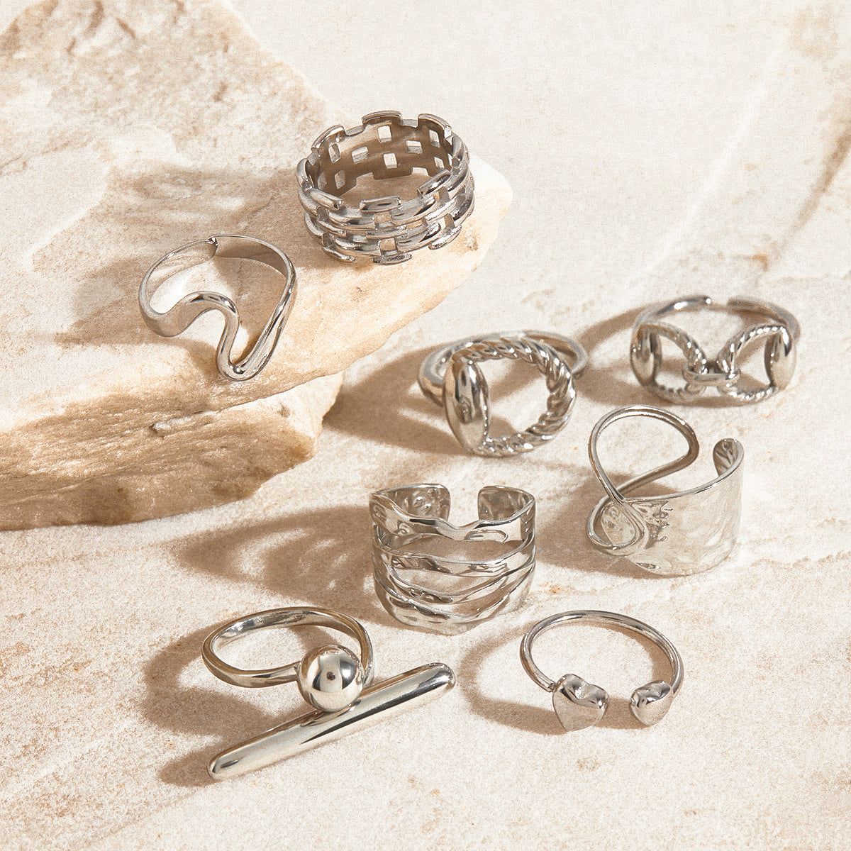 Steel Ring Titanium Steel No Fading - Norellé