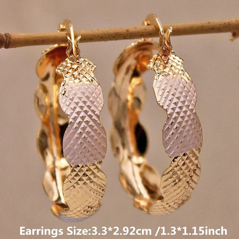Copper Material Graceful Personality Simple Earrings - Norellé