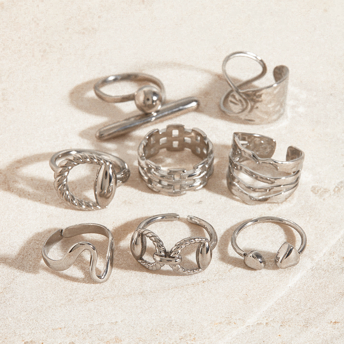 Steel Ring Titanium Steel No Fading - Norellé