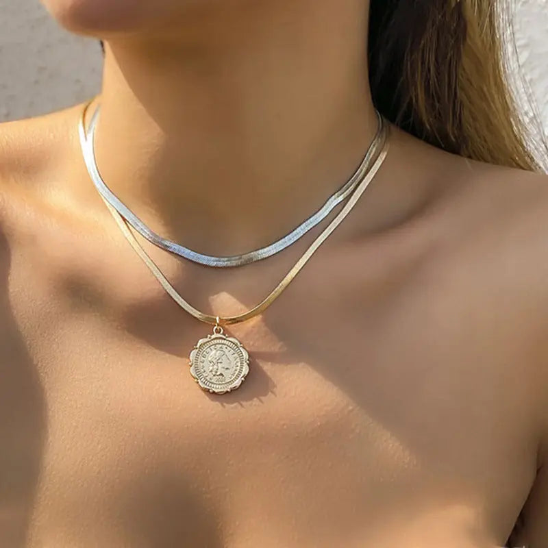 Multilayer Trend Elegant Jewelry Long Snake Chain Crystal - Norellé