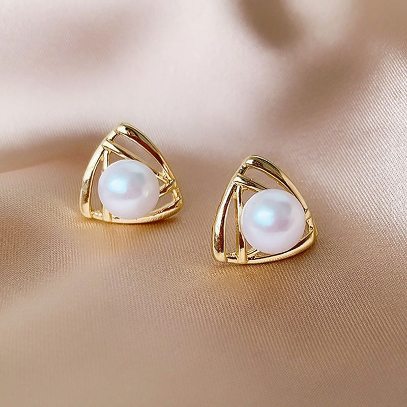 Silver Needle Fashion High-grade Diamond Enamel Earrings - Norellé