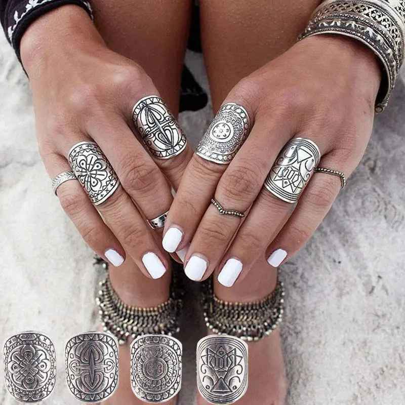 Women's Vintage Water Drop Diamond Ring Suit - Norellé