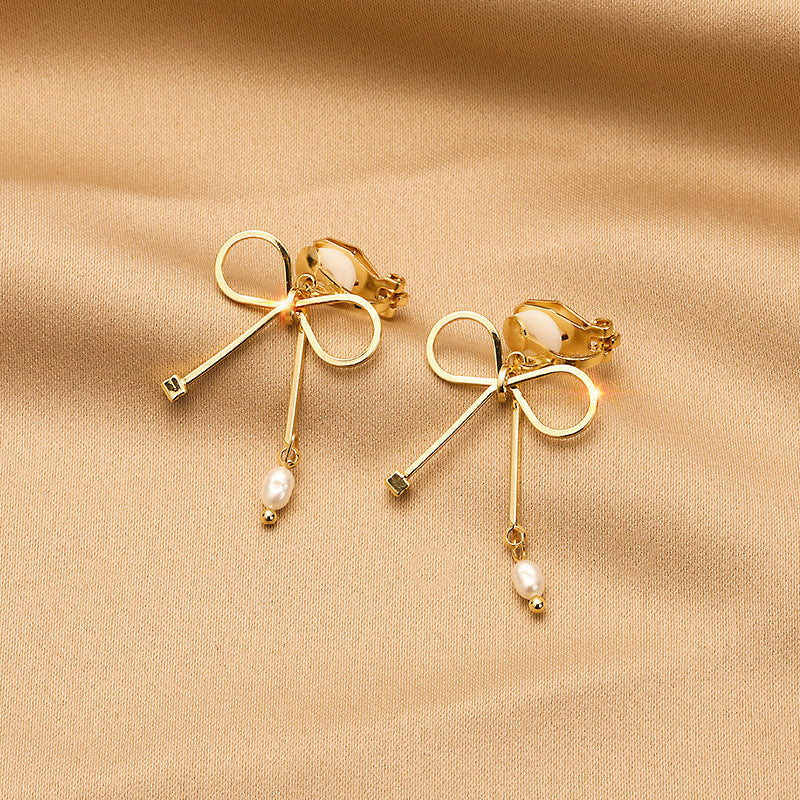 High-grade Pearl Vintage Tassel Earrings - Norellé