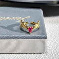 French Rose Zircon Light Luxury High-grade Ring - Norellé