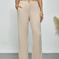 Ladies' Solid Color Elegant Fashion With Pockets Slimming Pants - Norellé