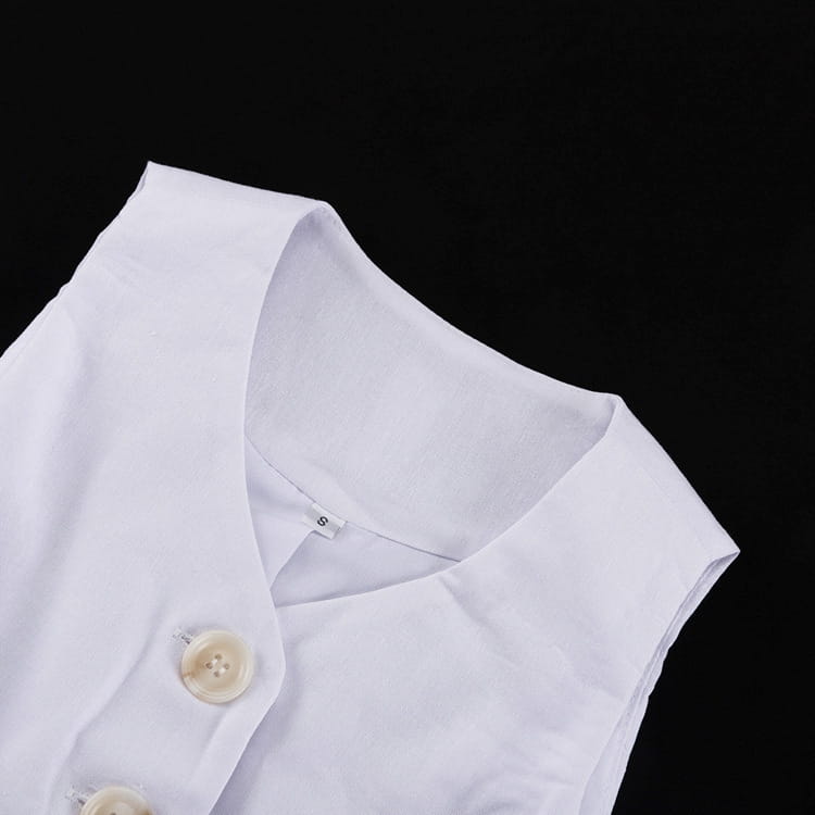 Cotton Vest Bud Skirt Two-piece Set