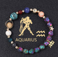 Natural Volcanic Rock Electroplating Twelve Constellations Bracelets - Norellé