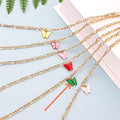 Simple Color Acrylic Butterfly Anklet - Norellé