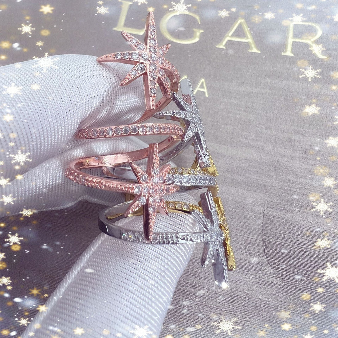 Geometric Asterism Ring Fashion - Norellé