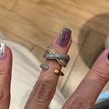 Wave Cross Brushed Ring Fashion Trend - Norellé