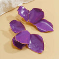 Gradient Petals Dripping Oil Exaggerated Earrings - Norellé