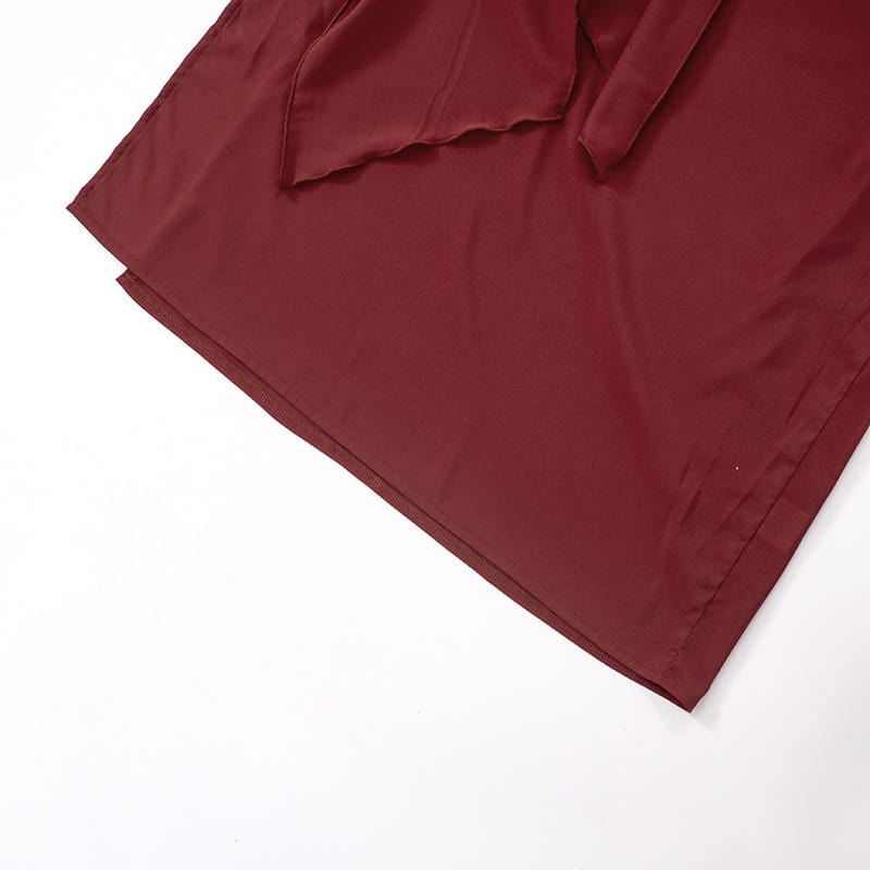 Women’s Mesh One-piece Dress Solid Color