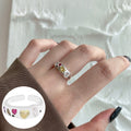 Shiny Geometric Ring Female Fashion Temperament Multi-layer Line Open Ring I - Norellé