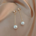 High-grade Pearl Vintage Tassel Earrings - Norellé