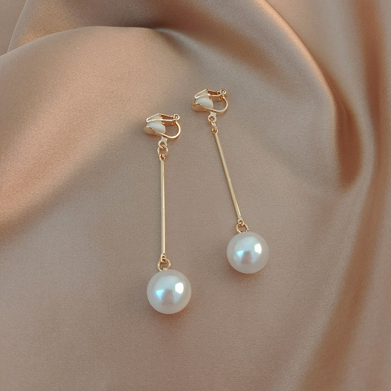 High-grade Pearl Vintage Tassel Earrings - Norellé
