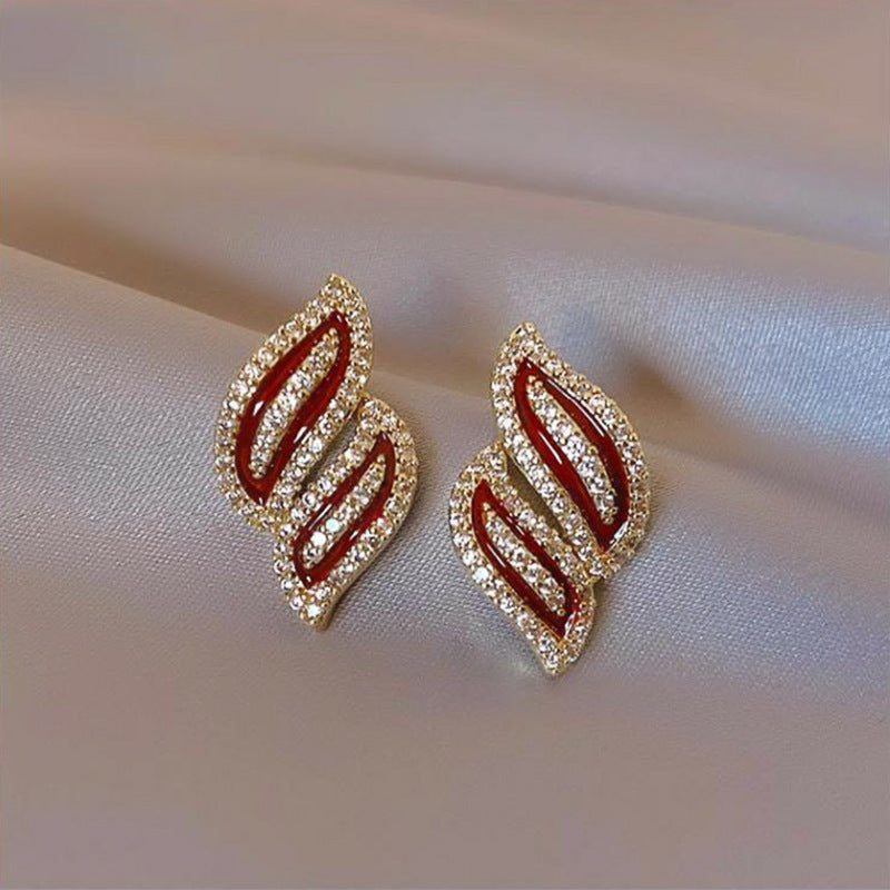 Elegant Leaf Earrings Fashion Earrings - Norellé