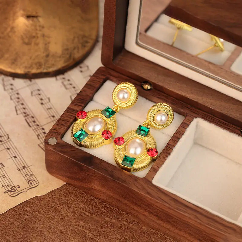 French Style Middle-ancient Earrings