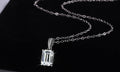 Sterling Silver Rectangular Pendant Clavicle Chain - Norellé