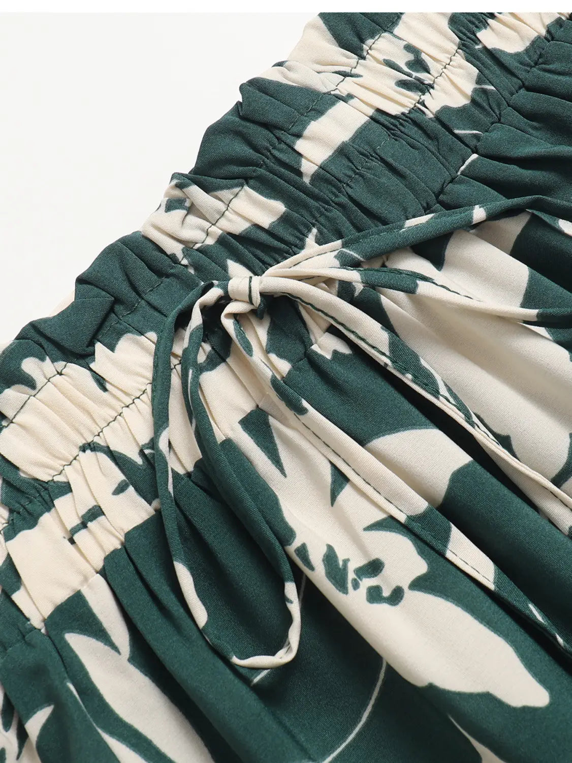 Printed A- Line Skirt Pleated Women